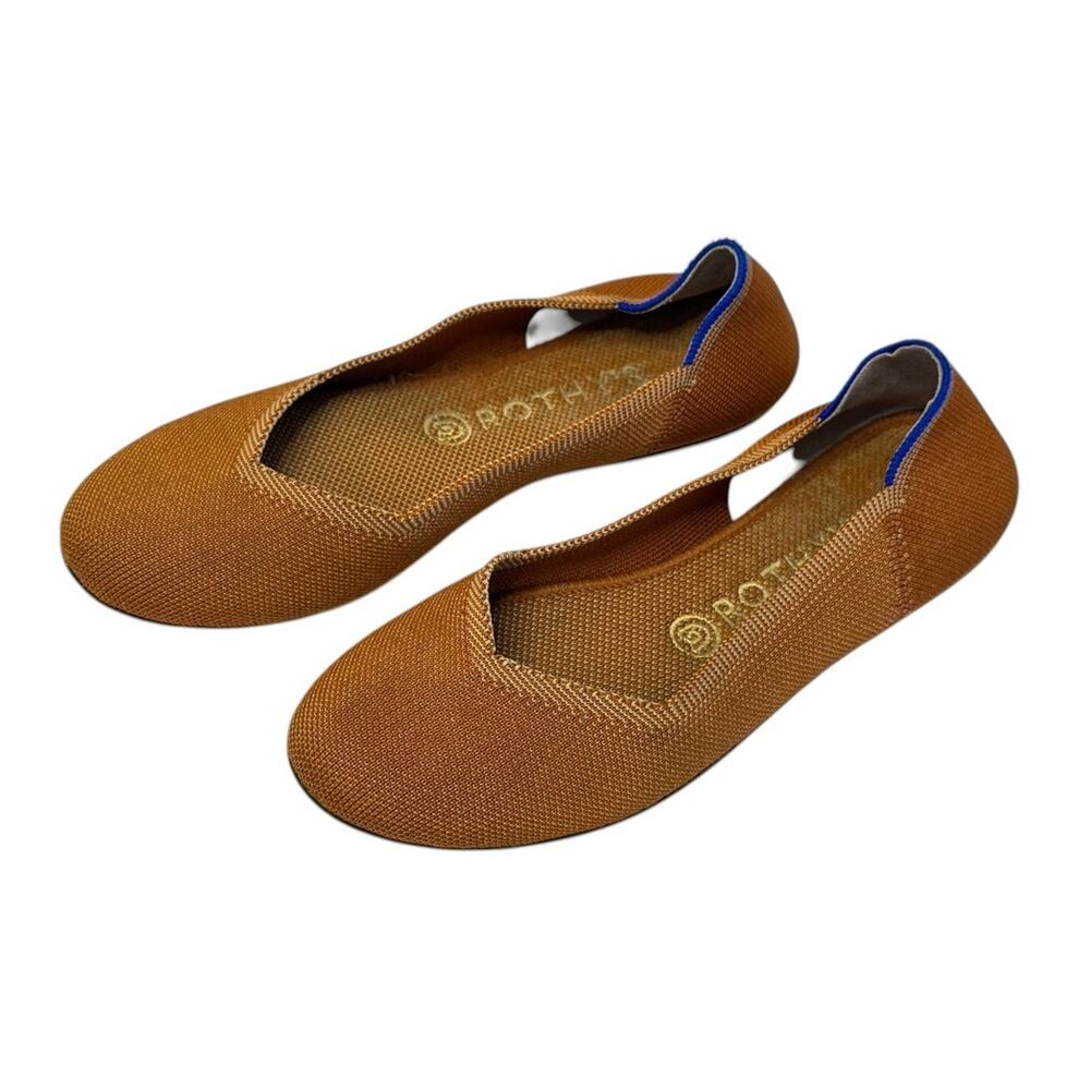 ROTHY’S Fawn Colorway Rounded Toe Ballet Knit Flats Slip On Eco Friendly Size W8